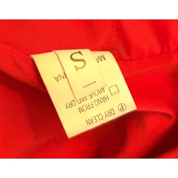 NEW Red Small Ruched Smal Body-con Midi Dress Scoop Neck Sleeveless‎ - Picture 7 of 7